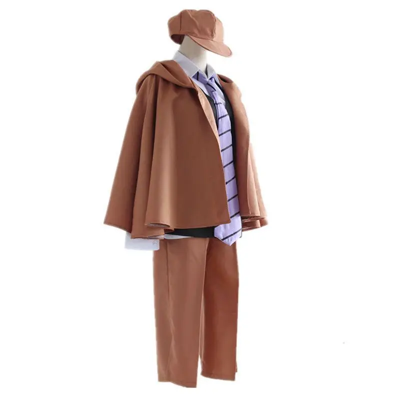 

Unisex 2020 Anime Bungo Stray Dogs Ranpo Edogawa Cosplay Costume Detective Uniforms Suit Outfit Halloween Carnival Party Game