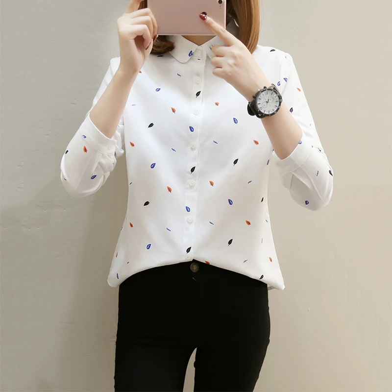 Yeniery новая рубашка 2019 осенняя и зимняя хлопковая приталенная Блуза женская