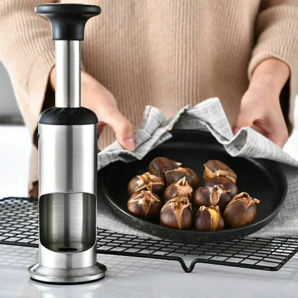 Ручная открывалка для каштанов из нержавеющей стали Щелкунчик кожура