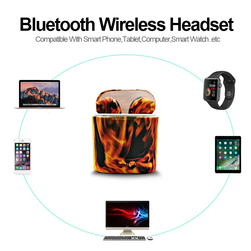 Беспроводные наушники i7s TWS Bluetooth спортивные наушники-вкладыши гарнитура с