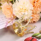 Детская Корона Фото Реквизит повязка на голову кольцо мини украшение Новорожденные девочки принцесса золотой серебряный роскошный модный памятный