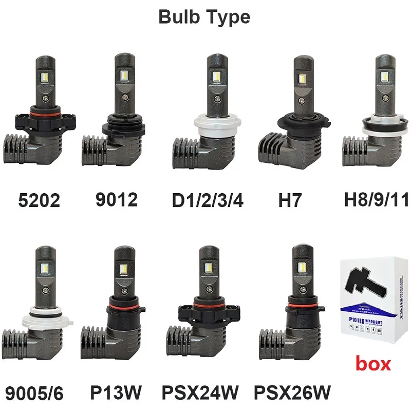 Светодиодная Автомобильная передняя фара EURS H7 H8 s PSX24W P13W светодиодный H11 HB3 HB4 9005 9006