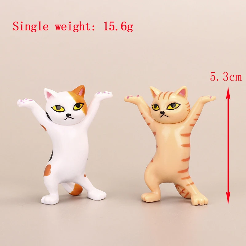 

1PC Cat Ornaments Durable Cat Carrying Coffin Bracket Enchanting Cat Pen Holder DIY Cute Hand-made Cat Dolls For Home Decoration