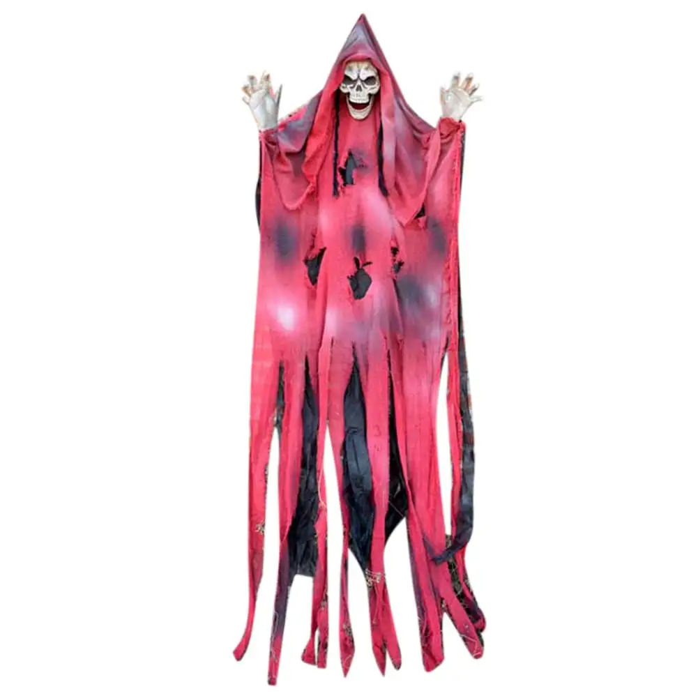

Scary Haunted House Hanging Ghost Skull Head Pendant Secret Room Escape Halloween Decoration Party Props Prank Toy