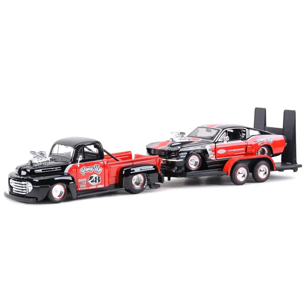 Maisto 1:24 1948 Ford F1 пикап и 1967 Mustang GT статические литые Автомобили Коллекционная модель