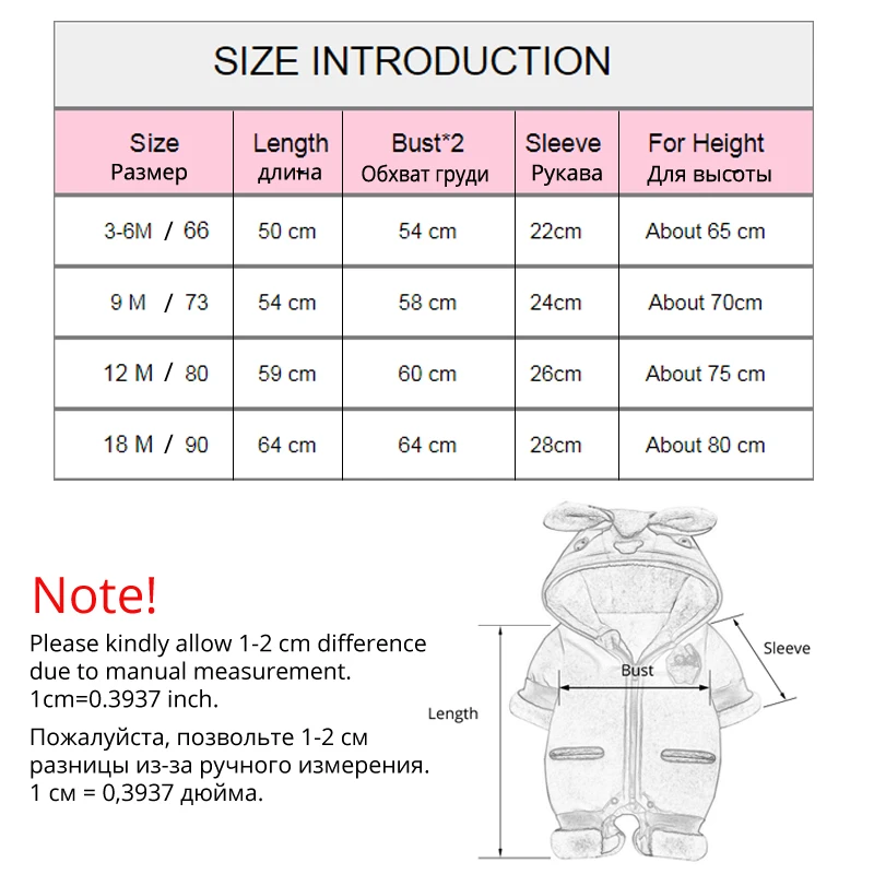 IYEAL комбинезон для новорожденных мальчиков зимняя одежда маленьких девочек