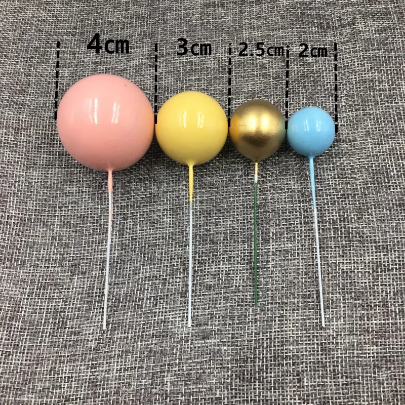 5 шт. золотой шар торт Топпер Happy День рождения Baby Shower украшение торта кекс сделай