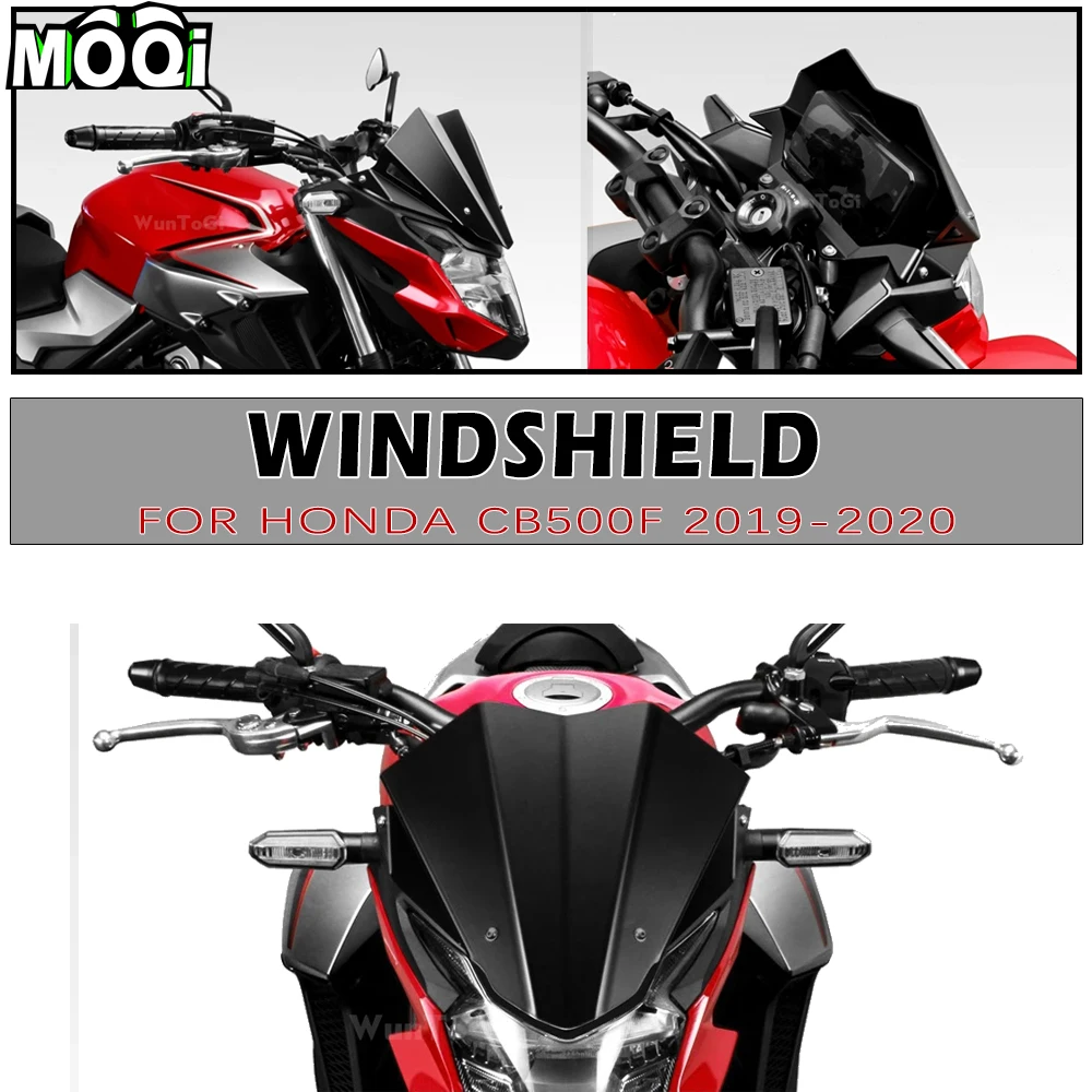 

For HONDA CB500F CB 500 F CB500 F 2019 2020 Motorcycle Accessories Windshield Aluminum Windscreen Cover Wind Shield Deflector
