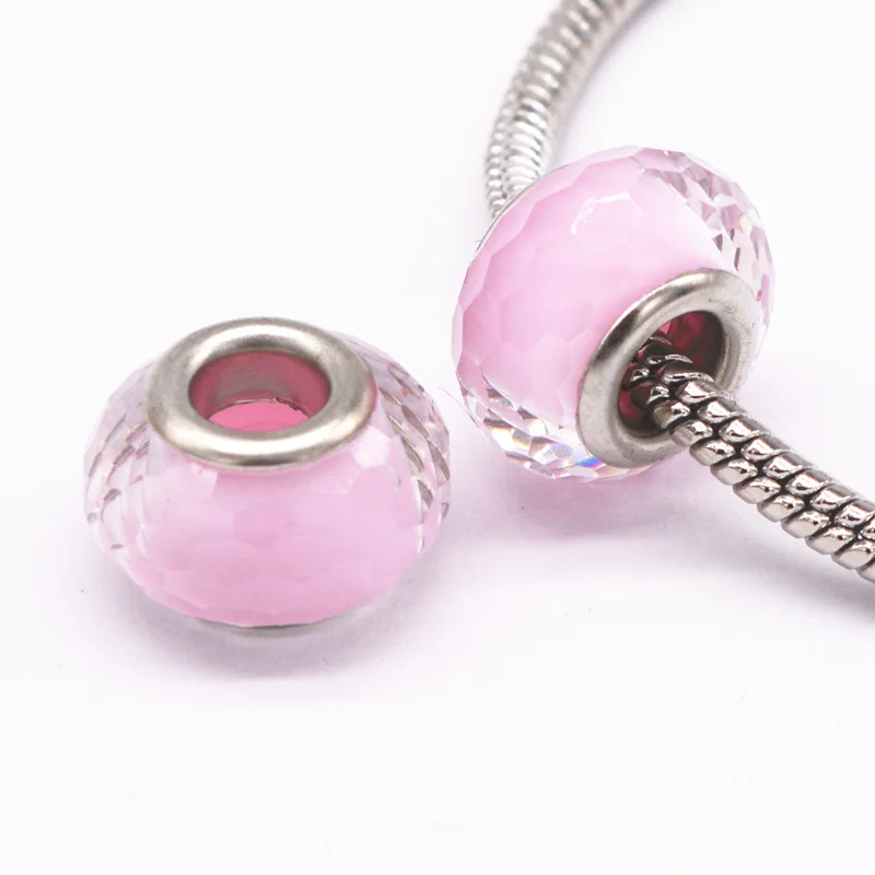 Посеребренные бусины из муранского стекла 14 мм 10 шт./лот|pandora bracelets charm|fit pandorabeads fit