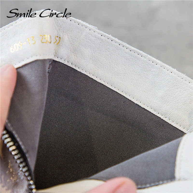 Женские ботинки Челси Smile Circle повседневные осенние на платформе с молнией