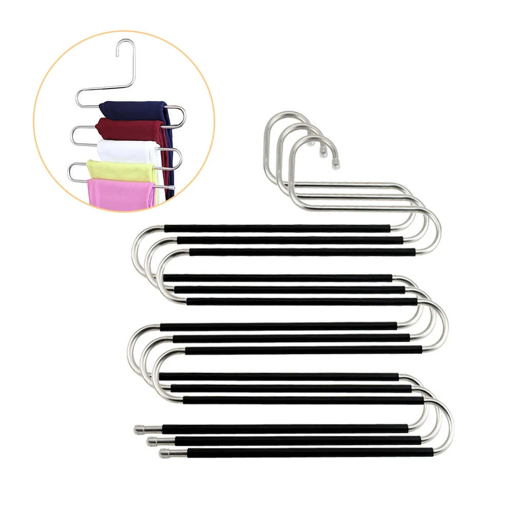 1 шт. 5 слоев S форма многофункциональная одежда вешалки брюки для хранения
