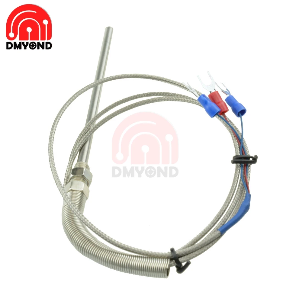10cm Stainless Steel Shield Probe Tube RTD PT100 Temperature Sensor with 3 Cable Wires for Controller | Инструменты