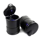 Автомобильная пепельница светодиодный светодиодсветильник кой, цилиндр для дыма, огнестойкая чашка для хранения, лоток для сигары, пепельницы, Бездымный Держатель для чашки, товары для дома и авто