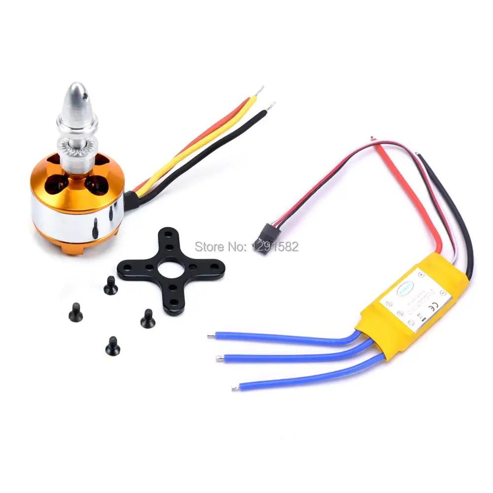 Бесщеточный Электрический двигатель постоянного тока 30A ESC A2208 KV1100 2208 1100KV для