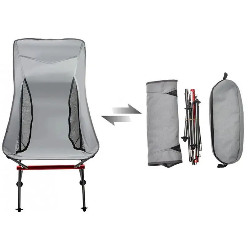 구매 Portable Camping Chair Outdoor Foldable Fishing Chair Folding Travel Chair Aluminium Alloy Picnic Chair Weight Capacity 200kg