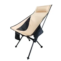 portable folding moon chair outdoor camping chairs beach fishing chair ultralight garden hiking picnic seat furniture