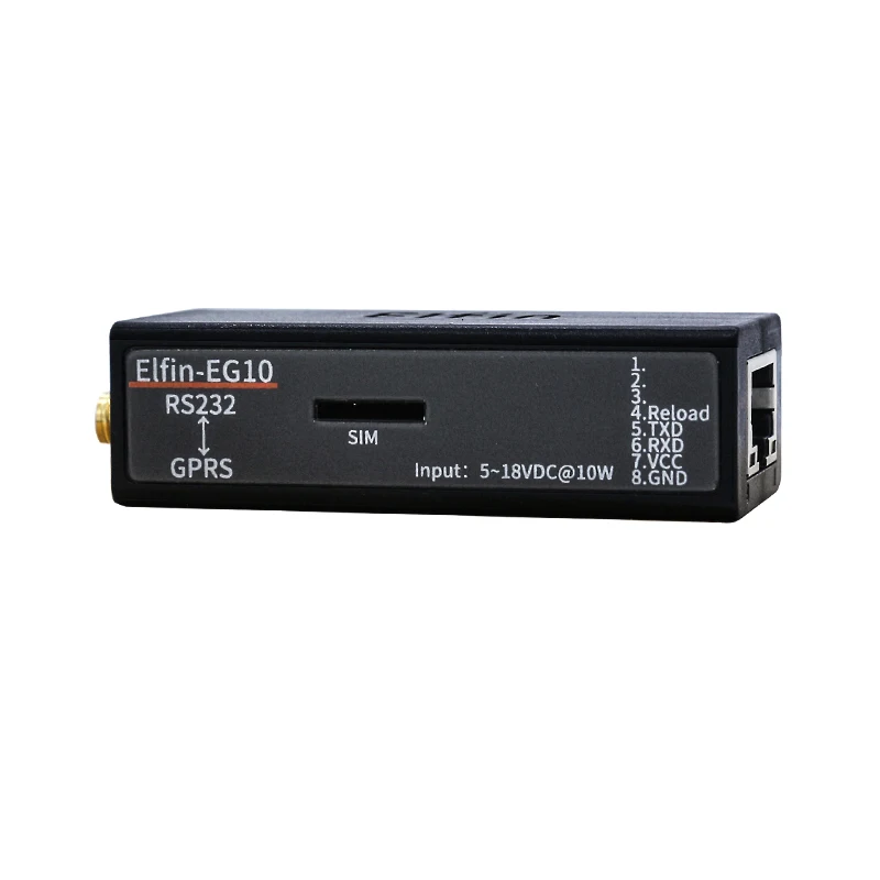 Smallest Elfin-EG10 Serial Port Device Connect to Network Modbus TPC IP Function RJ45 RS232 GSM GPRS Server | Компьютеры и офис