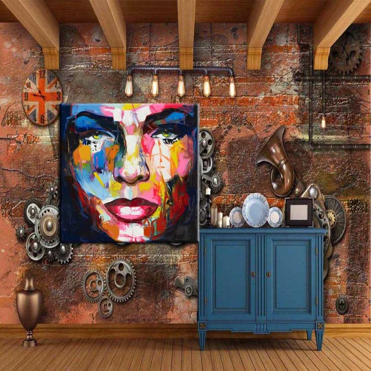 Франсуаза нилли Ручная роспись Портрет уход за кожей лица картина маслом стены