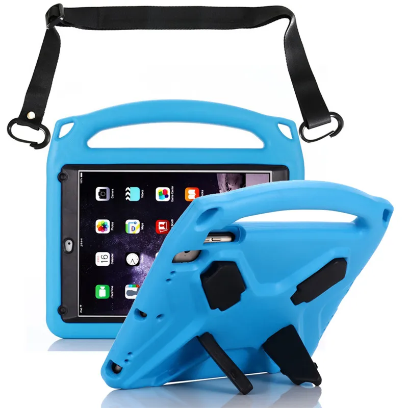 Детский чехол из ЭВА для Ipad Air 1 2 Pro 2018 9 7 дюйма чехлы-подставки с плечевым ремнем