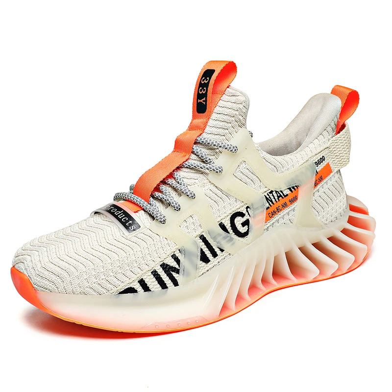 

Кроссовки мужские дышащие на амортизирующей платформе, модная повседневная спортивная обувь для бега с массивным лезвием