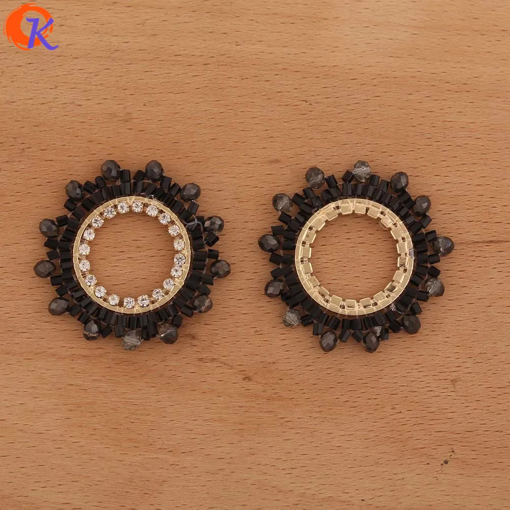 

Cordial Design 20Pcs 35*35MM Jewelry Accessories/Pendant/DIY Jewelry Making/Loop Shape/Earring Findings/Hand Made/Crystal Charms