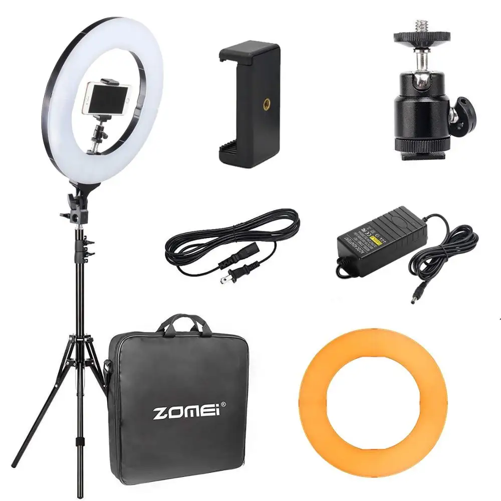 Zomei фотографическое освещение 14 &quot41 W LED кольцо света камера фото студия телефон
