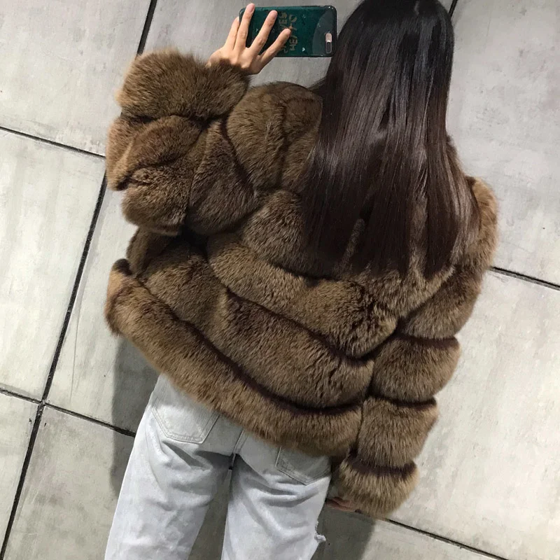 

SHZQ Lady Fur Jacket Women Real Fur Jacket Natural Fur Jacket