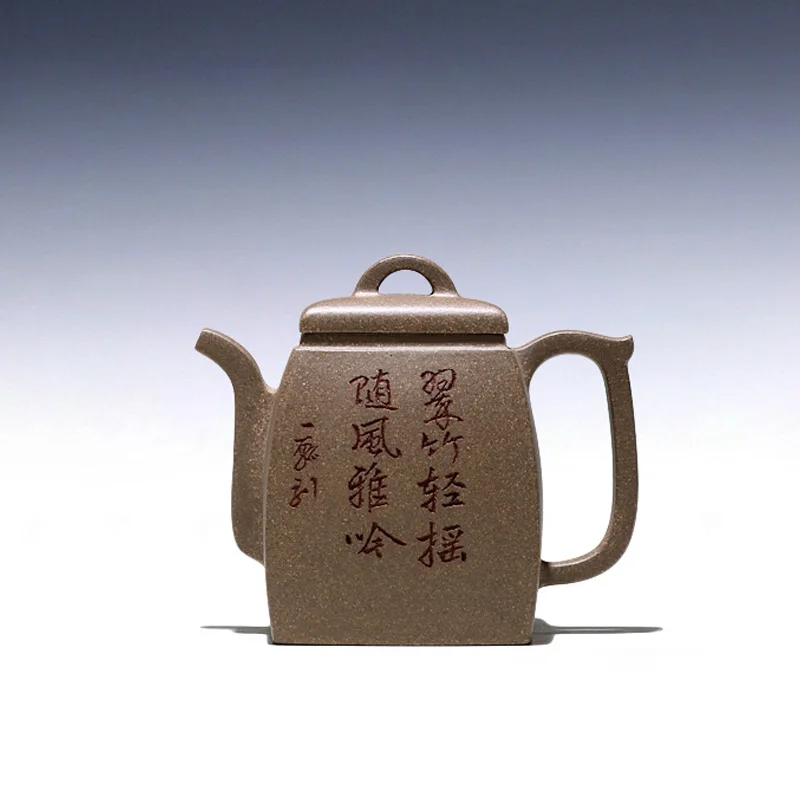 

as well joy pot 】 yixing ores are recommended pure manual teapot ores painted green period of time the han tile 190 cc