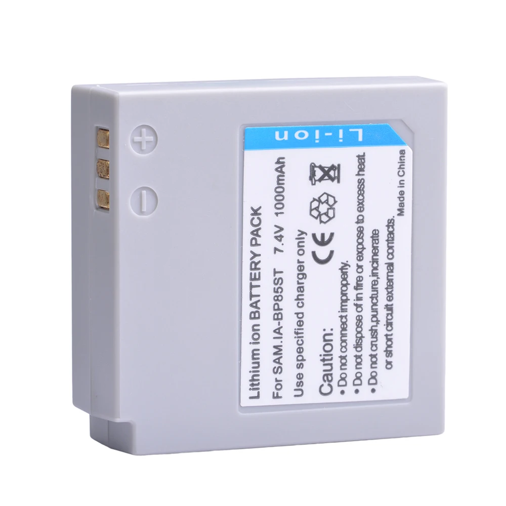 2 шт. 1000 мАч IA-BP85ST IA BP85ST запасная камера батарея для Samsung VP-10AH VP-MX10AU SC-HMX10 SC-MX10A SC-MX20L |