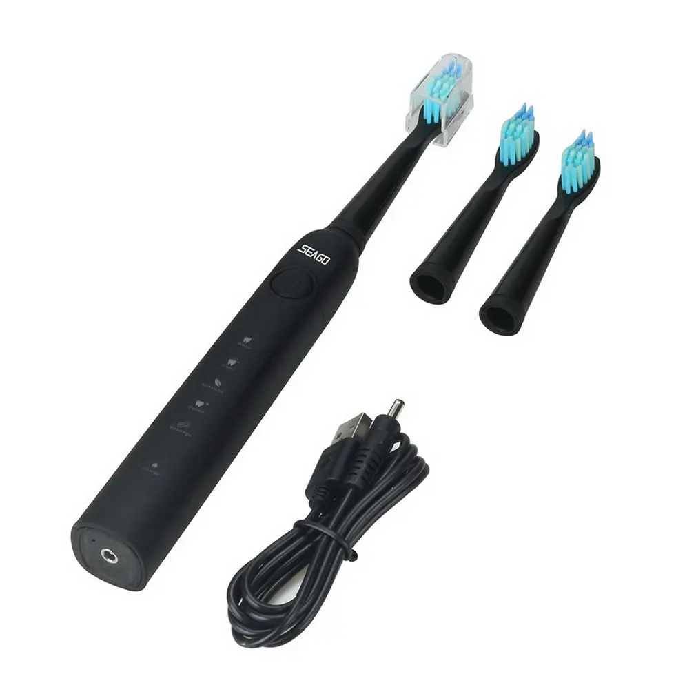 Seago Sg 949 электрическая зубная щетка USB перезаряжаемая умная с таймером Sonic 5
