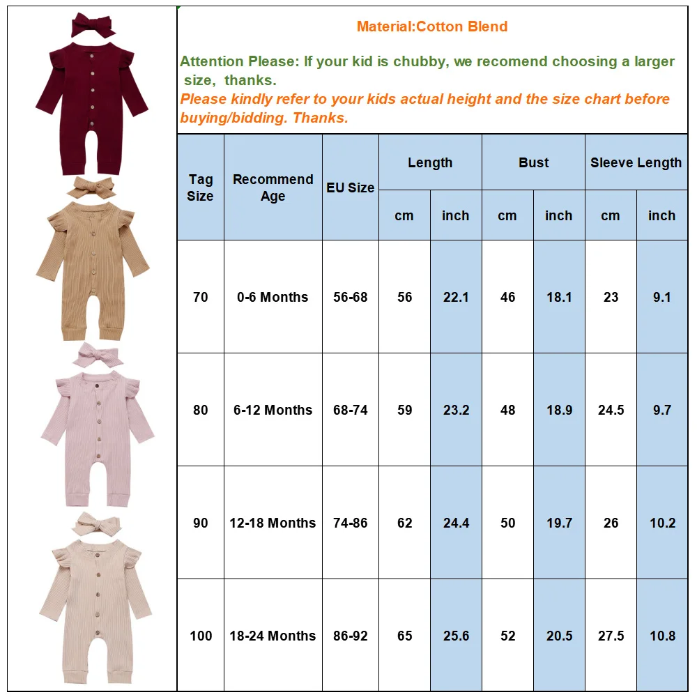 Боди с длинным рукавом и повязка на голову для новорожденных девочек мальчиков |
