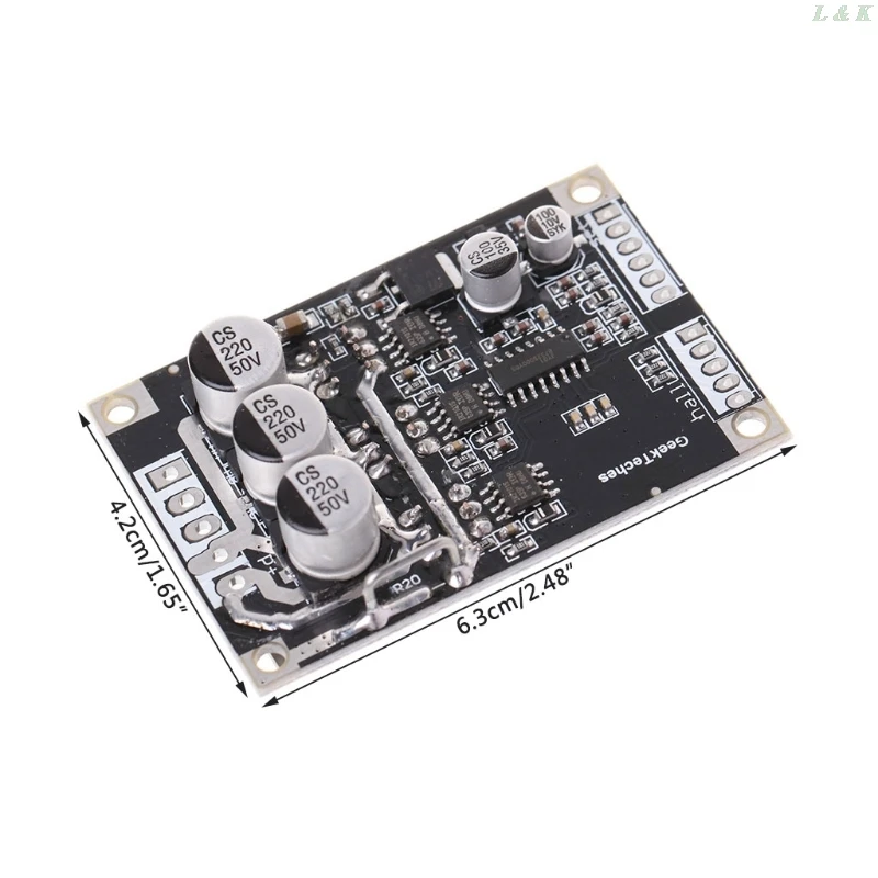 15A 500 Вт DC12V 36V бесщеточный контроллер скорости двигателя BLDC плата драйвера с