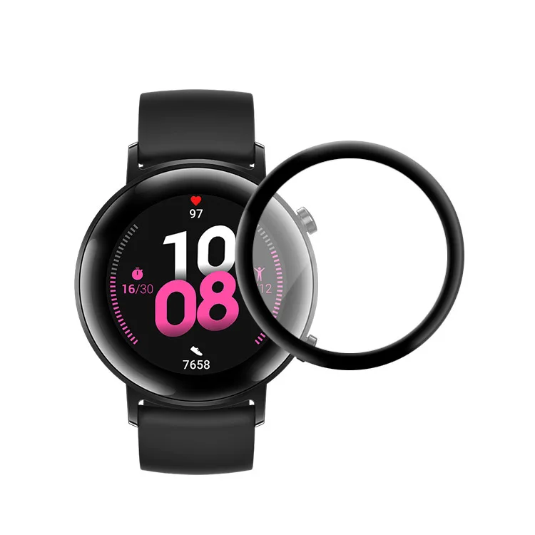 3D мягкая пластиковая защитная пленка для экрана Huawei Watch GT2 42 мм 46 полное покрытие