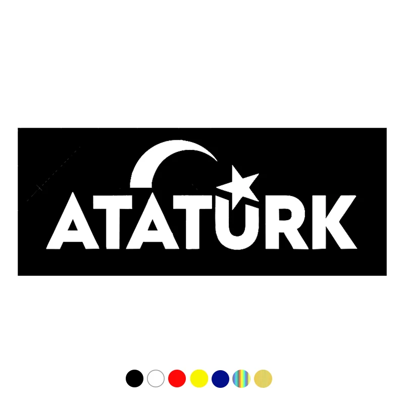 

CS-10733# Various Sizes Vinyl Decal Kırmızı Ay Yıldız Atatürk Car Sticker Waterproof Auto Decors on Truck Bumper Rear Window