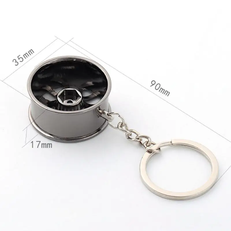 1 шт. универсальный автомобильный брелок турбо концентратор модель обода колеса