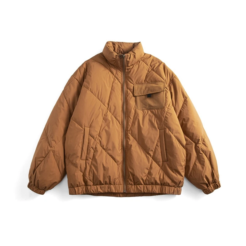 Зимняя черная/кофейная пуховая куртка firmранчо 2021 мужское японское повседневное