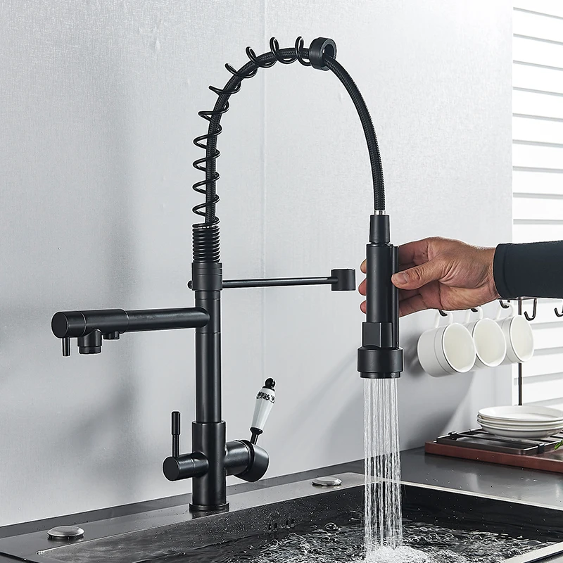 Вытяжной смеситель для питьевой воды кухонный кран с фильтрованной чистой водой