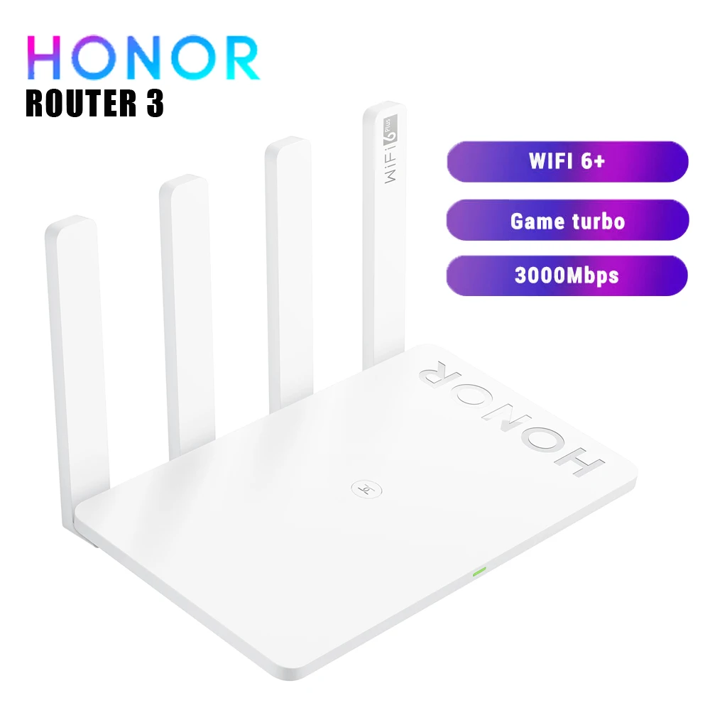 Globle Версия HONOR Router 3 WiFi 6 + двухъядерный 3000 м гигабитный порт 2 4G/5G домашний сигнал