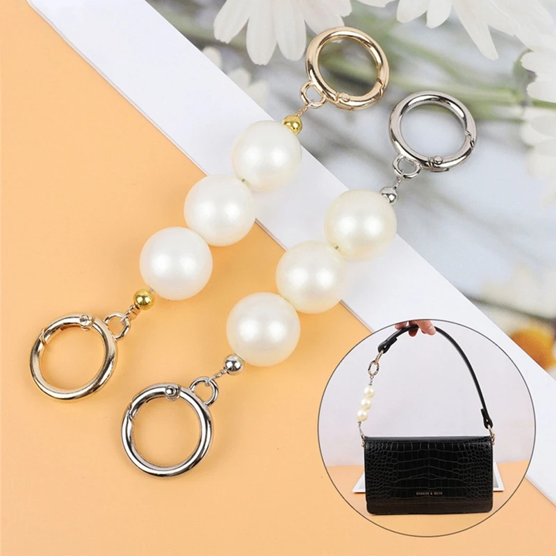

Bag Strap Extender Artificial Pearl Replacement Bags Chain Straps for Purse Clutch Handbag Decoration Accessories