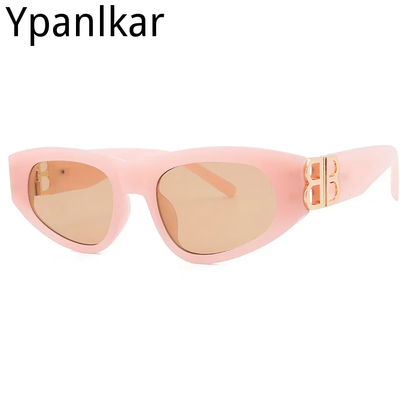 

Trendy UV400 Eyewear Cat Eye Sunglasses Women Clear Brand Designer Sun Glasses