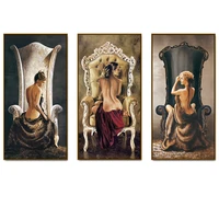 sexy woman on chair diamond painting nude girl 5d full drill square round mosaic art diamond embroidery home room decor