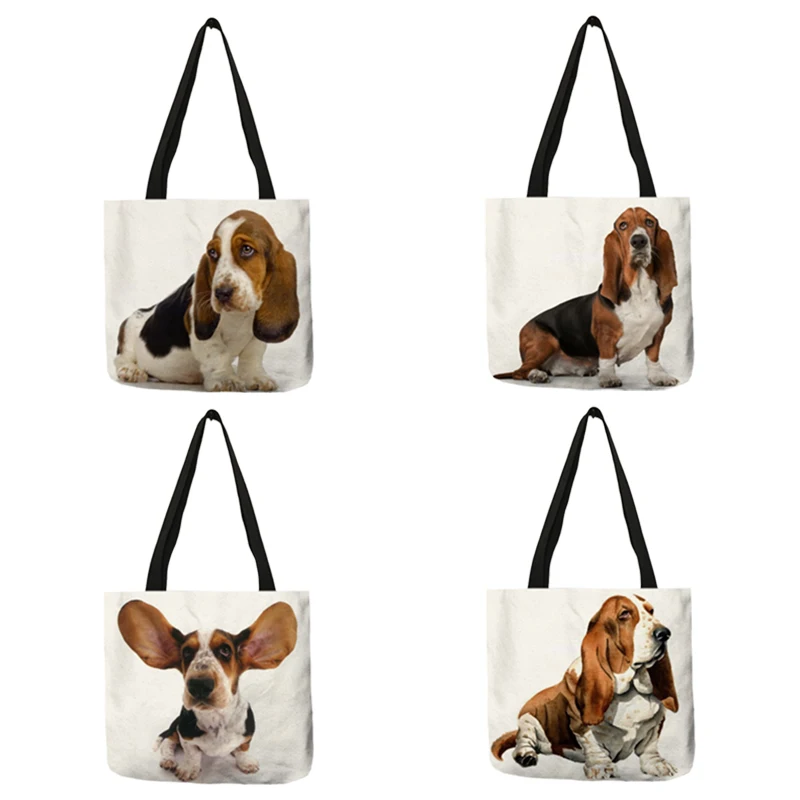 Индивидуальная Экологически чистая многоразовая сумка для покупок Terrier Dog Art