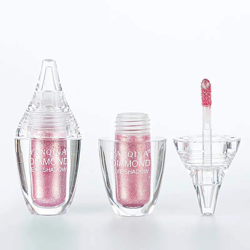 Одиночные блестящие тени для макияжа жидкие Maquillaje век мерцающая пудра пигмент 6