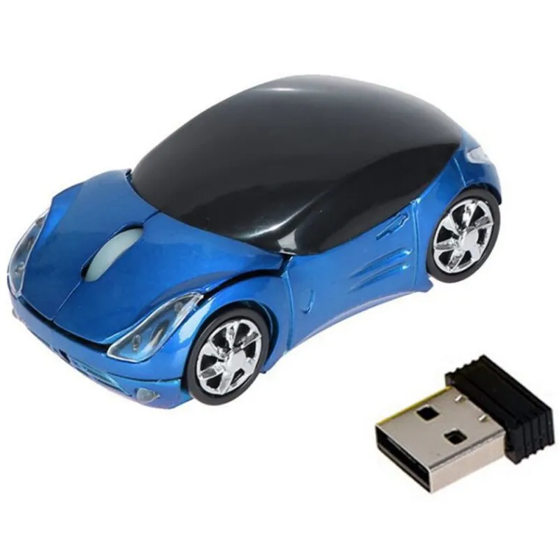 

Wireless Optical Mouse Car Mouses 1600DPI Cartoon Korean Sports Car Photoelectric Mouse USB Scroll Mice For Tablet Laptop New