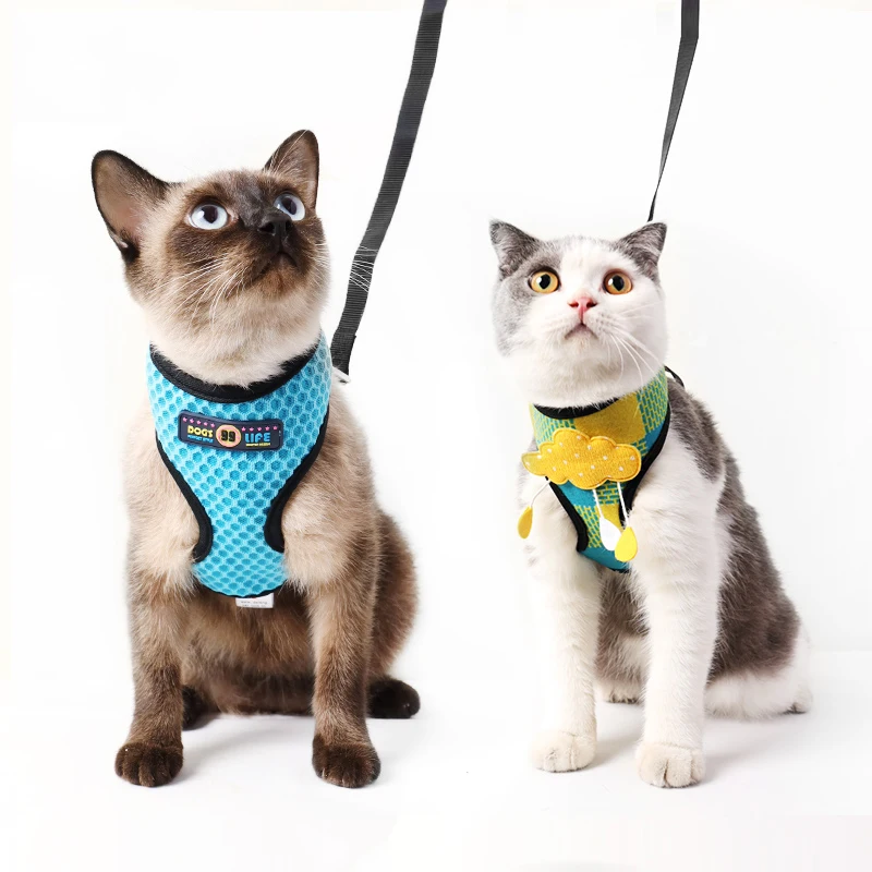 Сетчатая шлейка жилет для щенков французских Бульдогов и кошек малые средние