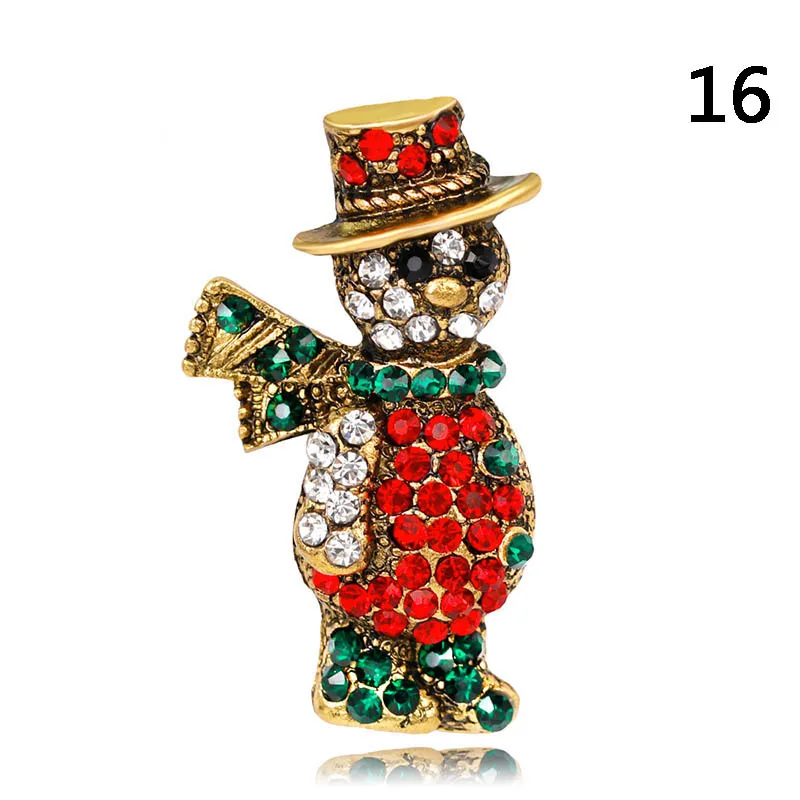 Горячие стильные броши рождественские украшения Рождественская елка олень