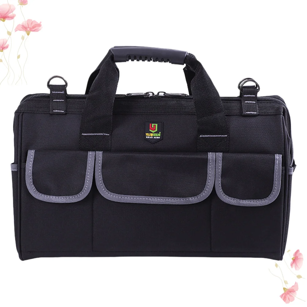 

Multifunctional Repairing Tool Storage Bag Wireman Bag Tool Bag Black (Inches)