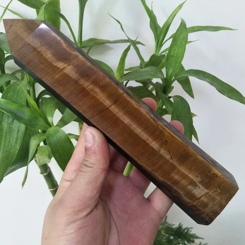 Большой тигровый глаз камень кристалл точки палочки башня фэн шуй чакры