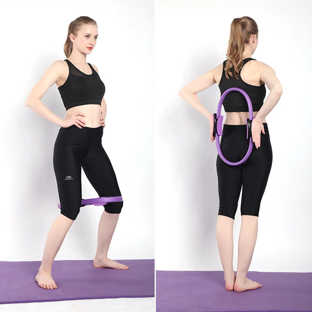 

Quality Yoga Pilates Ring Magic Wrap Slimming Body Building Training Heavy Duty EVAMaterial Yoga Circle 5 Colors