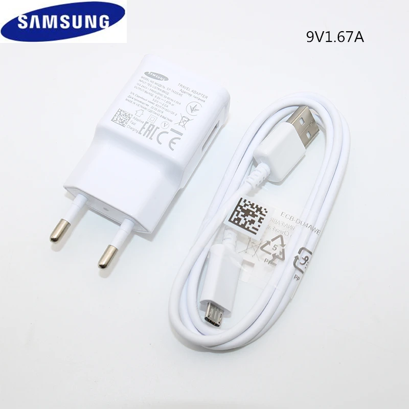 Samsung 9V1.67A 15 Вт Usb Адаптивное быстрое настенное зарядное устройство адаптер